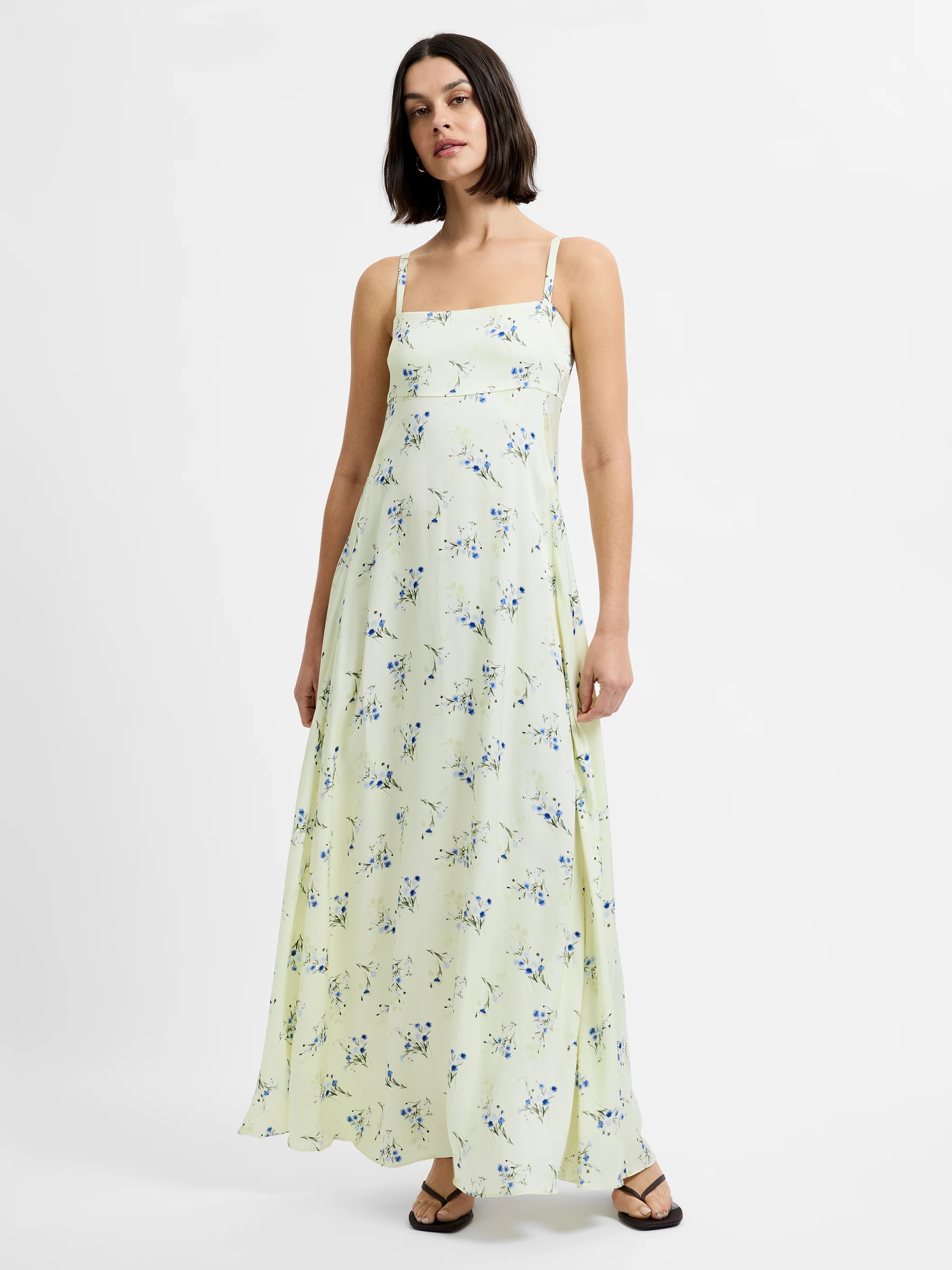 ENNIS SATIN HARPER FLEUR MAXI DRESS | French Connection (US)