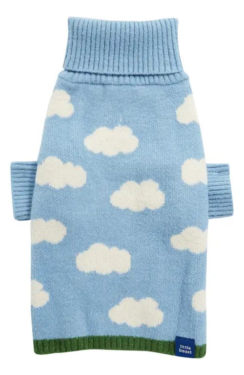 Little Beast Silver Linings Pet Sweater in Cloud at Nordstrom, Size Small | Nordstrom