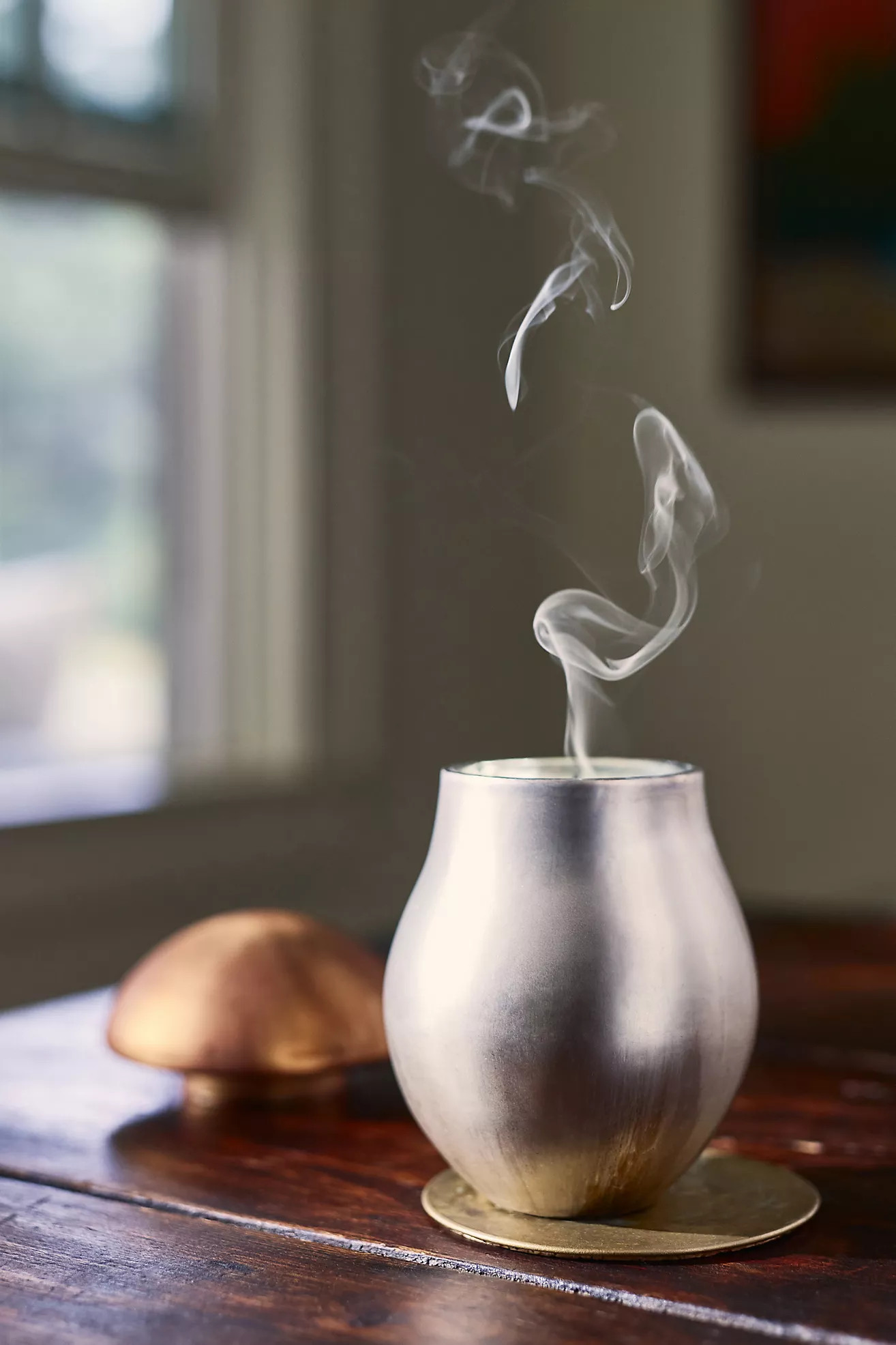 Oversized Mushroom Gourmand Pumpkin & Sweet Vanilla Glass Candle | Anthropologie (US)