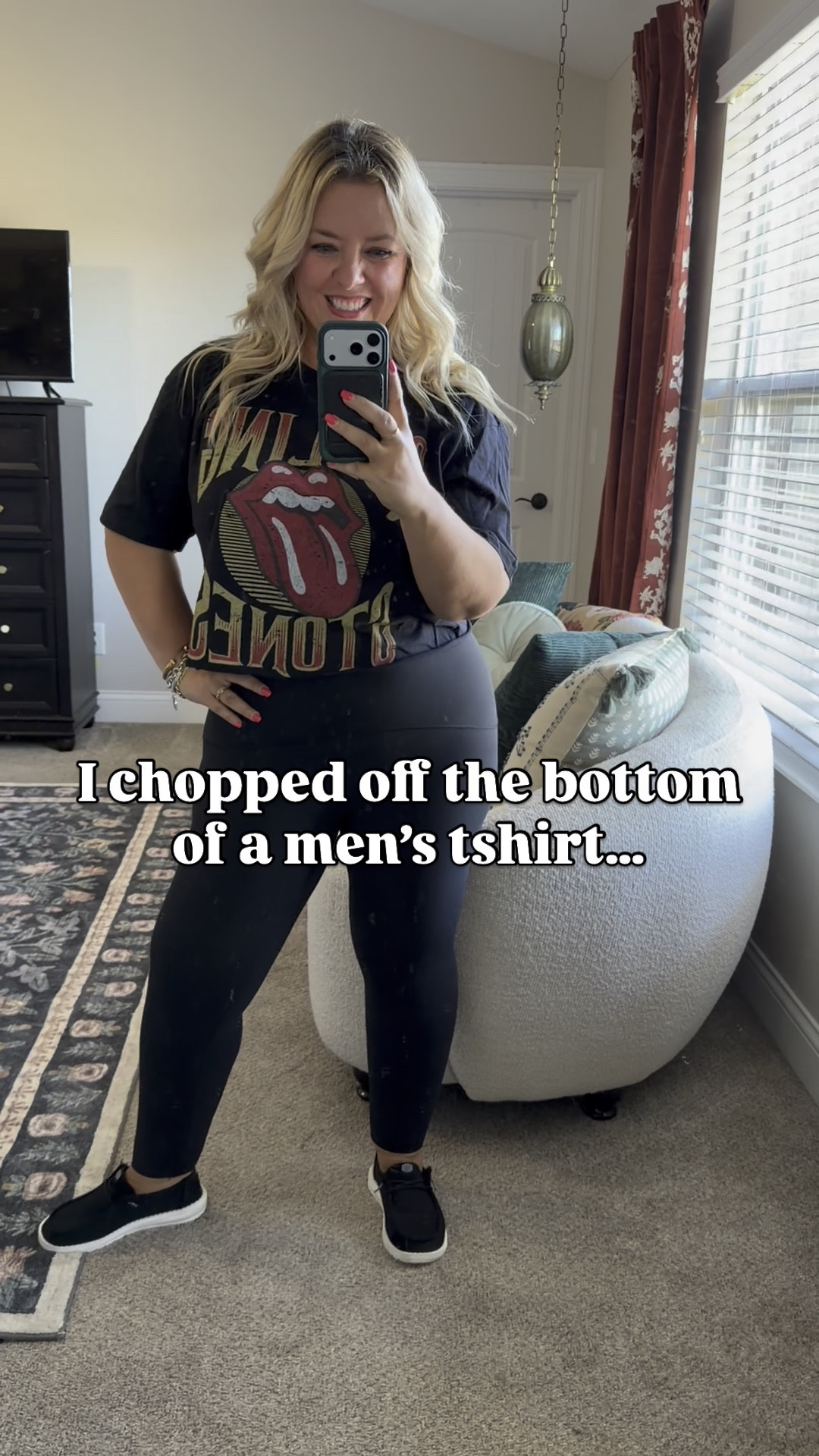 Don’t skip the men’s section & don’t be afraid to make things your own! I chopped off the bottom of this men’s tee to make this cute cropped look!

#LTKStyleTip 

#LTKFindsUnder50 #LTKMidsize