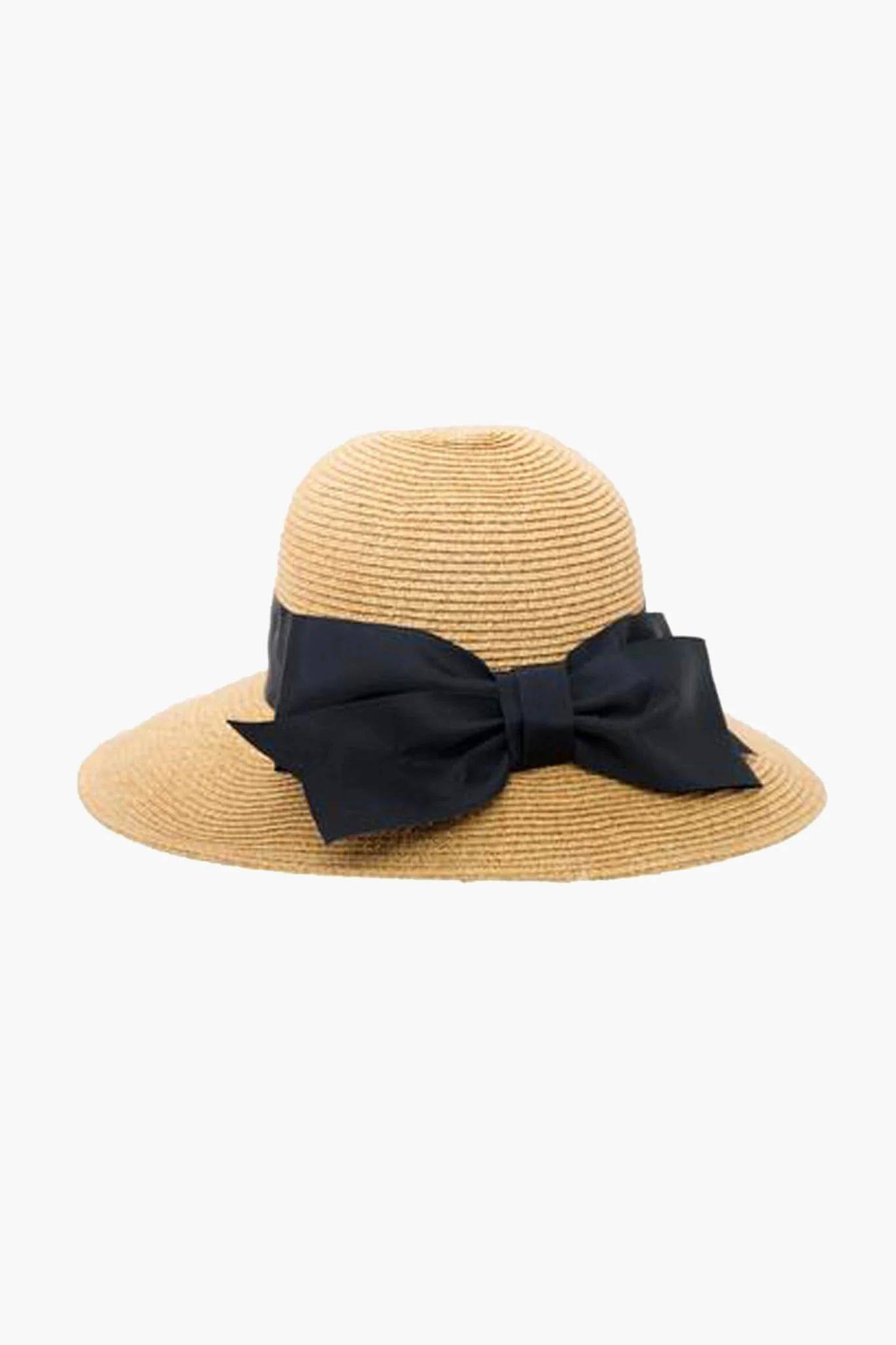 Exclusive Black Packable Wide Bow Sunhat | Tuckernuck (US)
