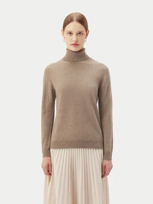 Gobi Cashmere Classic Turtle Neck in Taupe at Nordstrom, Size Medium Eu | Nordstrom