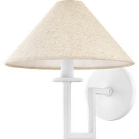 Mitzi Gladwyne 9.75W x 10H Wall Sconce, Body Frame: Steel/Shade/Diffuser: in White by DecoratorsBest | DecoratorsBest