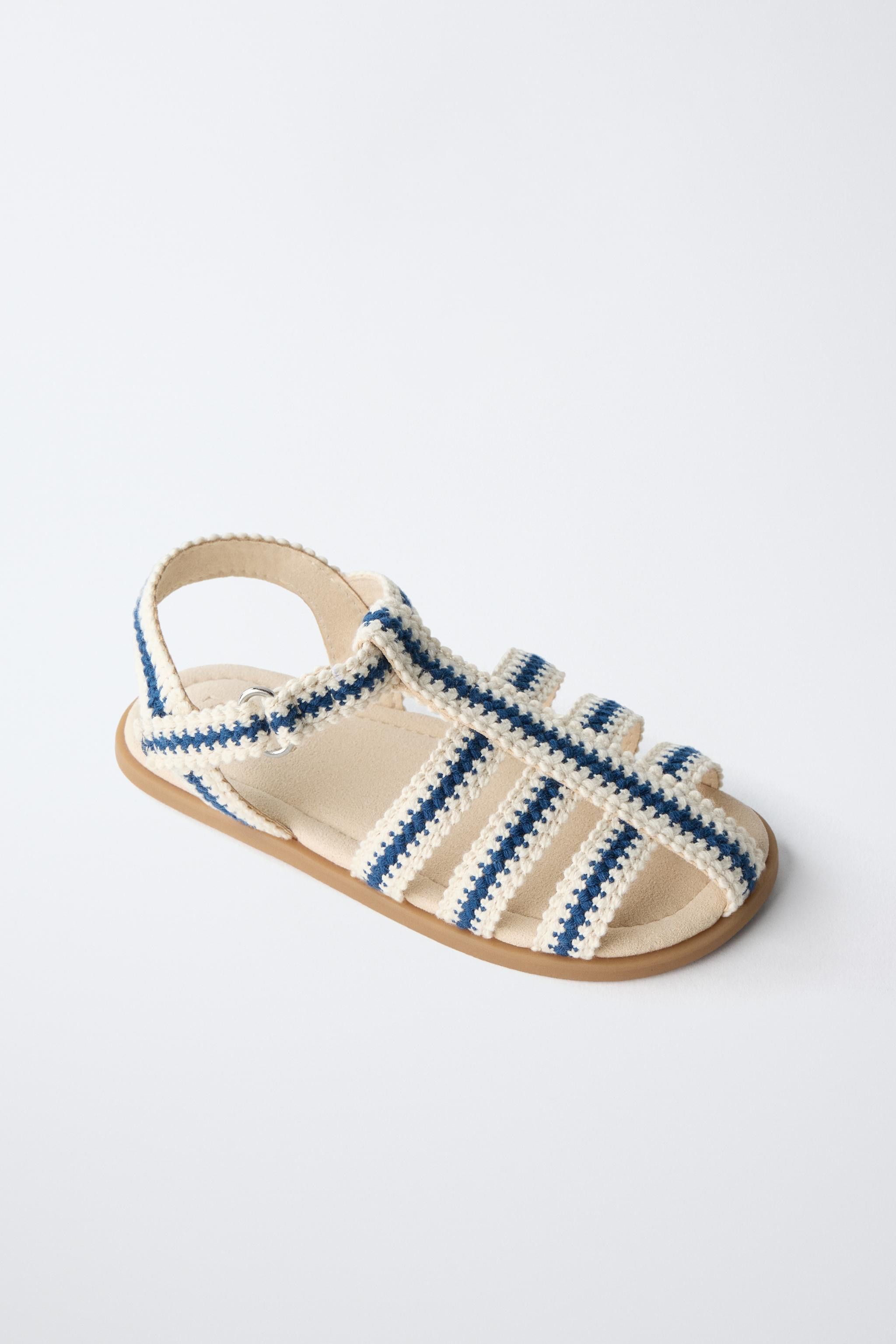 COTTON STRAP FISHERMAN SANDALS | Zara US