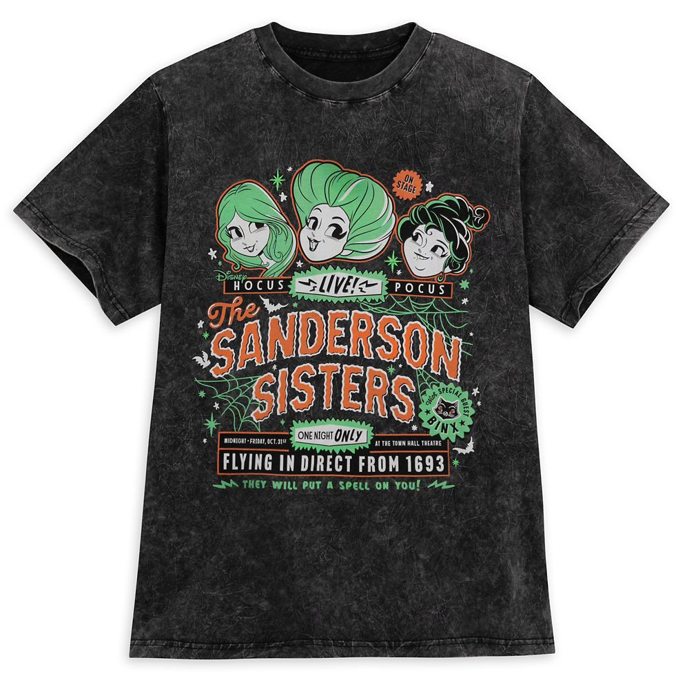Sanderson Sisters ''Live!'' T-Shirt for Adults – Hocus Pocus | Disney Store