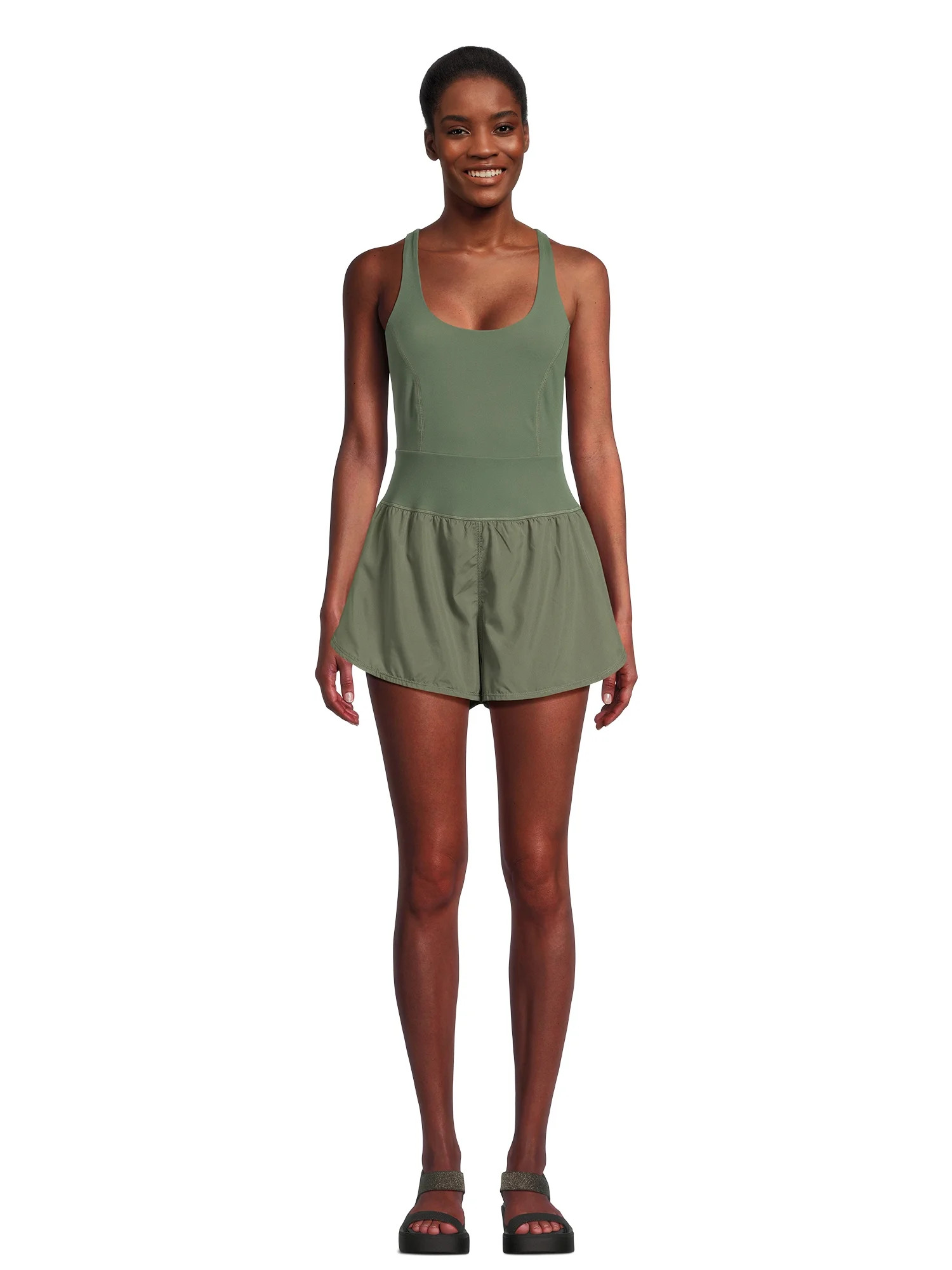 Avia Women's Performance Romper, 3” Inseam, Sizes XS-XXXL | Walmart (US)