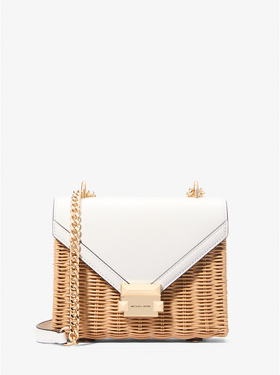 Whitney Small Wicker Shoulder Bag | Michael Kors US