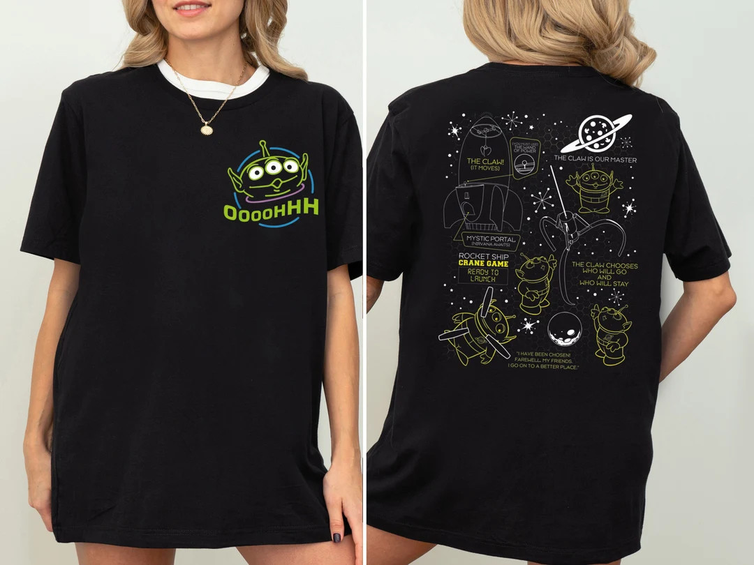 Retro Toy Story Aliens Shirt, Pizza Planet Shirt, Disney Pixar Shirt, Disney Family Trip Shirt, D... | Etsy (US)