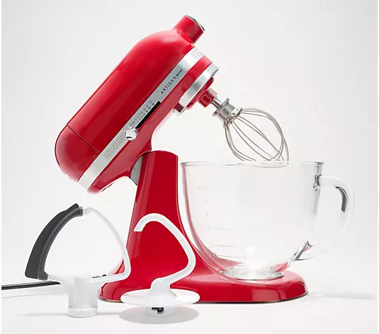 Make Your Selection: KitchenAid Artisan Mini 3.5Qt Tilt-Head Stand Mixer & Glass Bowl | QVC