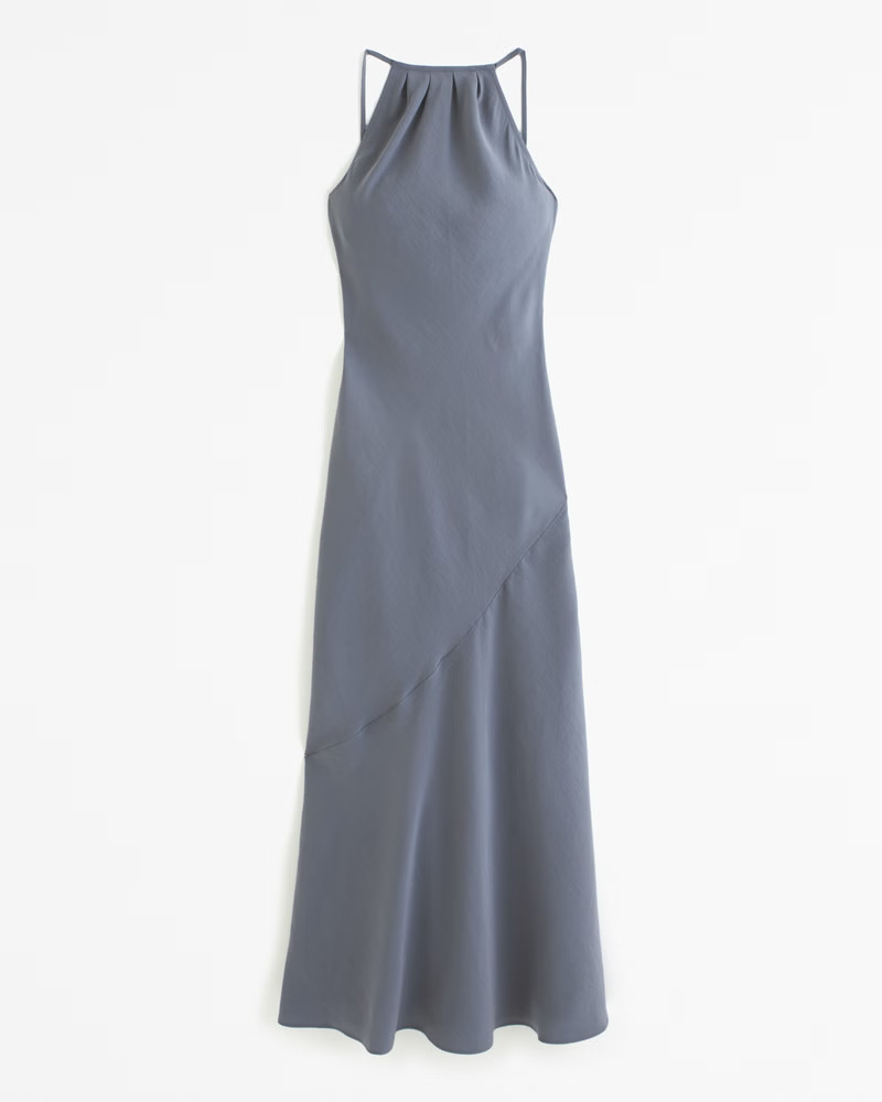 High-Neck Maxi Dress | Abercrombie & Fitch (US)