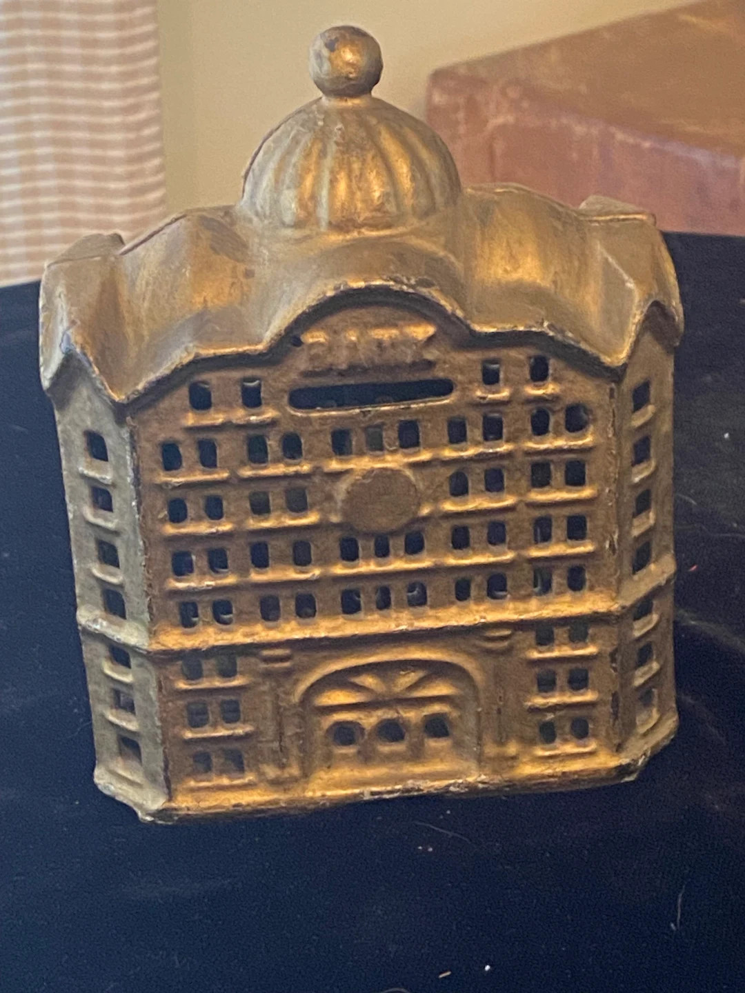 Vintage Cast Iron Toy Building Bank | Etsy (US)