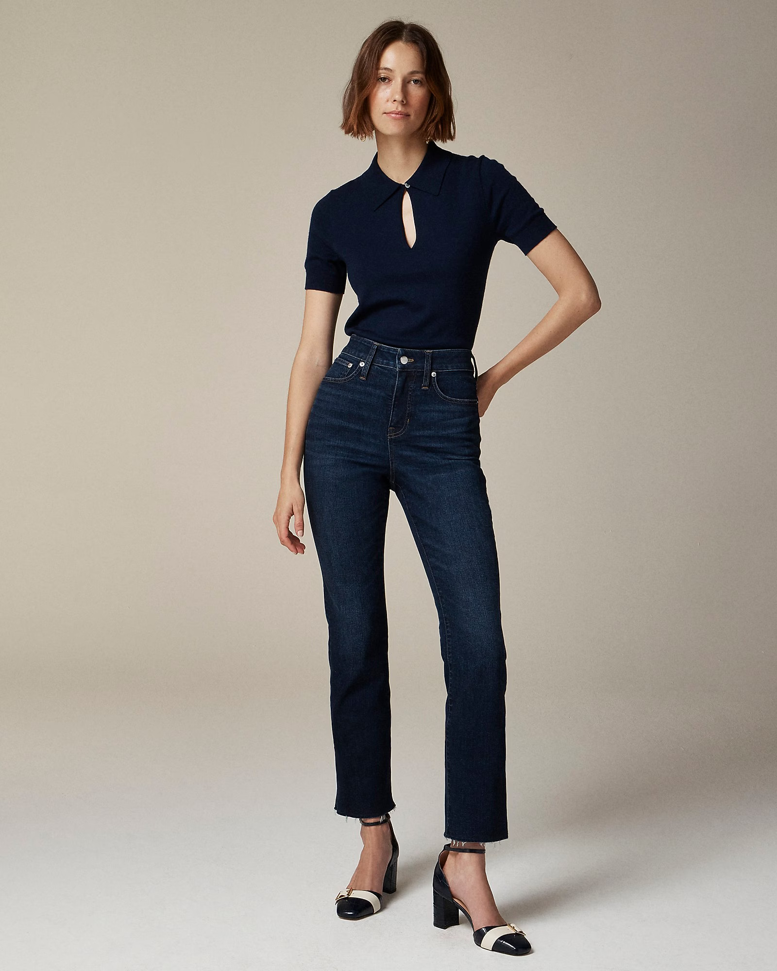 Curvy high-rise kickout jean | J. Crew US