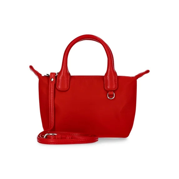 No Boundaries Women's Mini Tote Crossbody Bag, Red | Walmart (US)