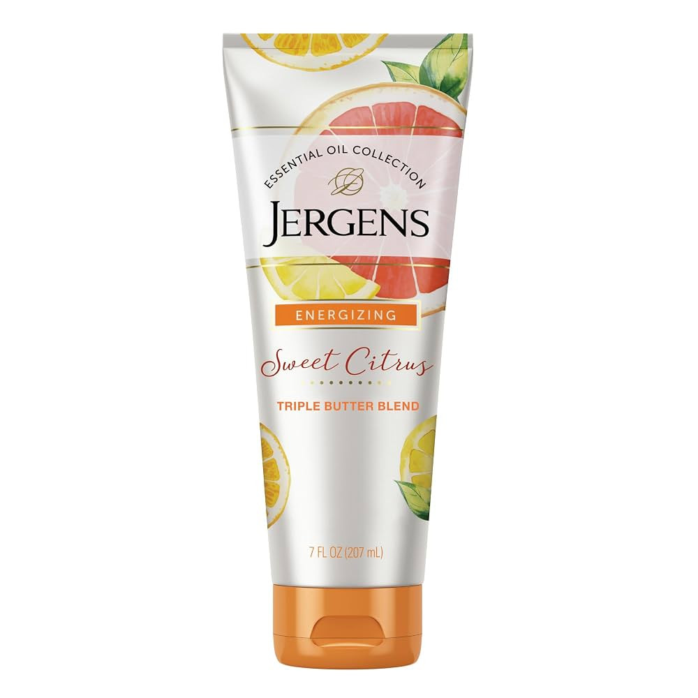 Jergens Sweet Citrus Body Butter, Hand and Body Lotion, Moisturizer for Women, Lotion with Essent... | Amazon (US)