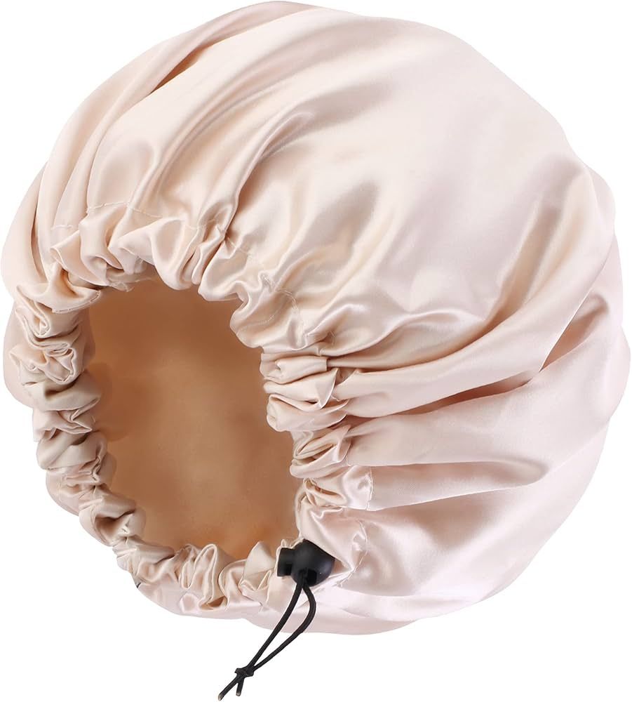 Satin Bonnet Silk Bonnet for Curly Hair Bonnet Braid Bonnet for Sleeping Bonnets for Women Large ... | Amazon (US)