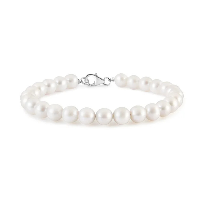 Freshwater Pearl Single Strand Bracelet | Angara | Angara US