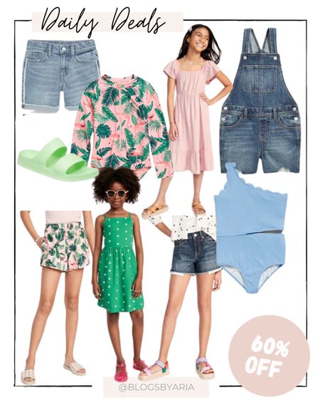 Old Navy daily deals for girls today snag select items for spring and summer for 60% off!! girls clothes / girls shorts / girls dresses / spring dress / #tkunder50 #ltkfamily #ltkseasonal 

#LTKFind #LTKkids #LTKsalealert