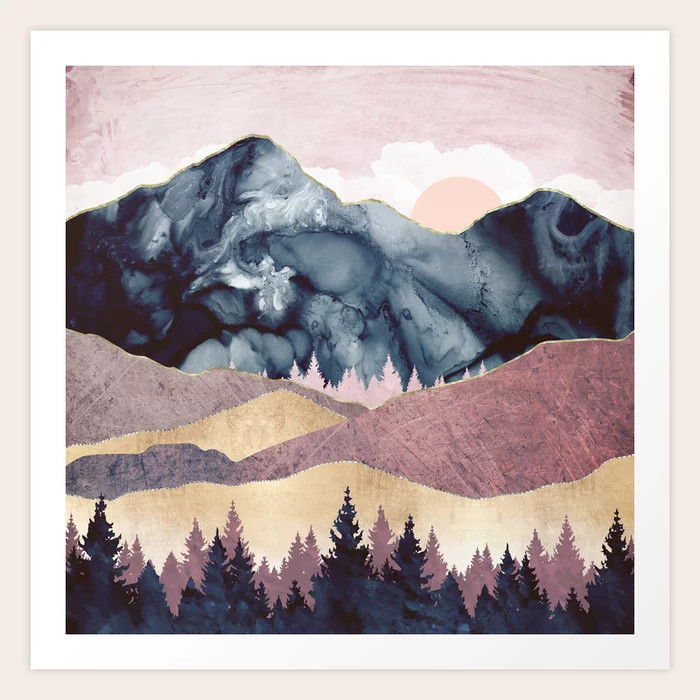 Mauve Vista Art Print | Society6