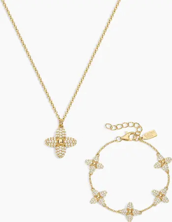 Electric Picks Showstopper Clover Necklace and Bracelet Set of 2 | Nordstrom | Nordstrom