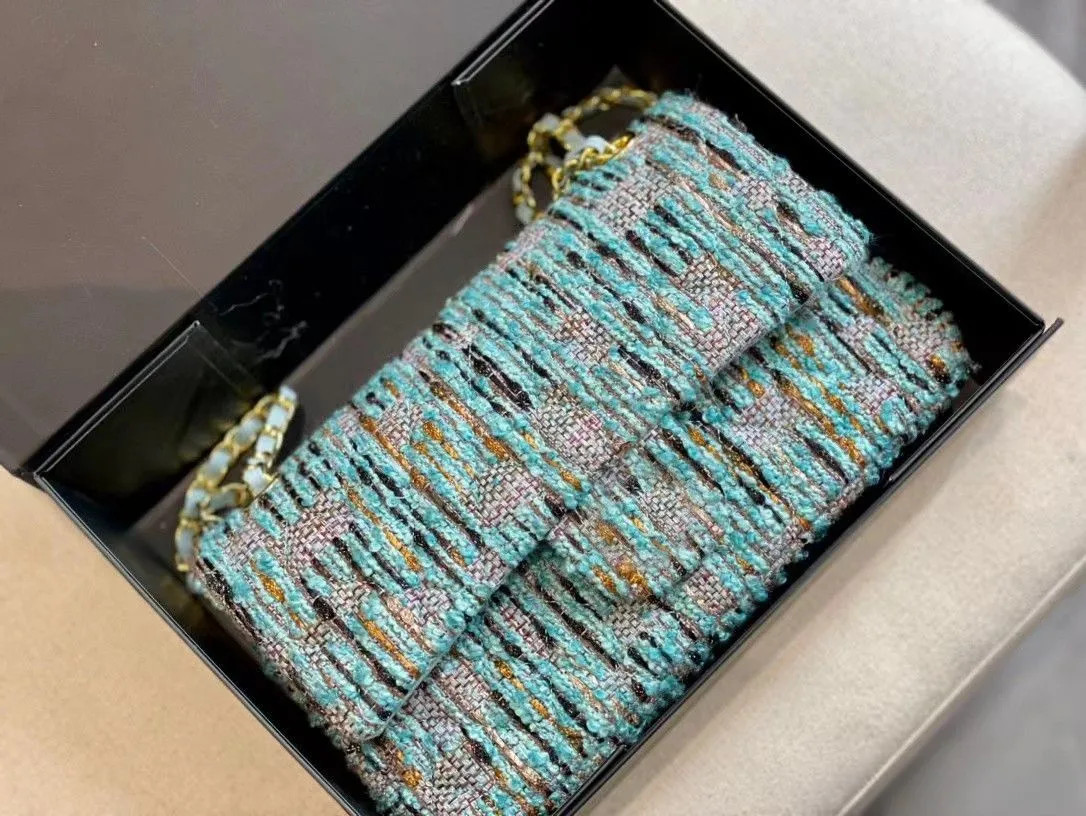 gift Autumn Tweed Fashion Classic Casual Double Flap Bags Matelasse Chain Cross Body Shoulder Fam... | DHGate