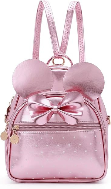 Girls Bowknot Polka Dot Cute Mini Backpack Small Daypacks Convertible Shoulder Bag Purse for Wome... | Amazon (US)