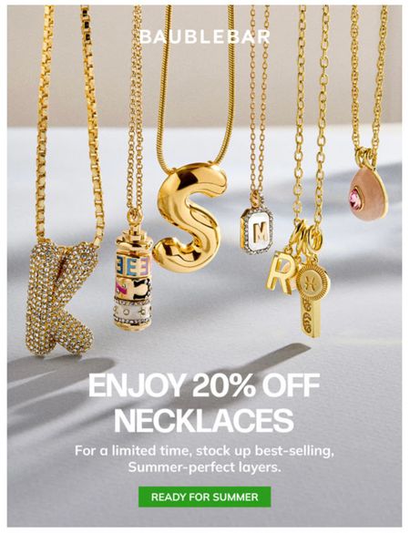 Baublebar necklaces 20% off 🚨 #jewelry #summerstyle 

#LTKStyleTip #LTKFindsUnder100 #LTKGiftGuide