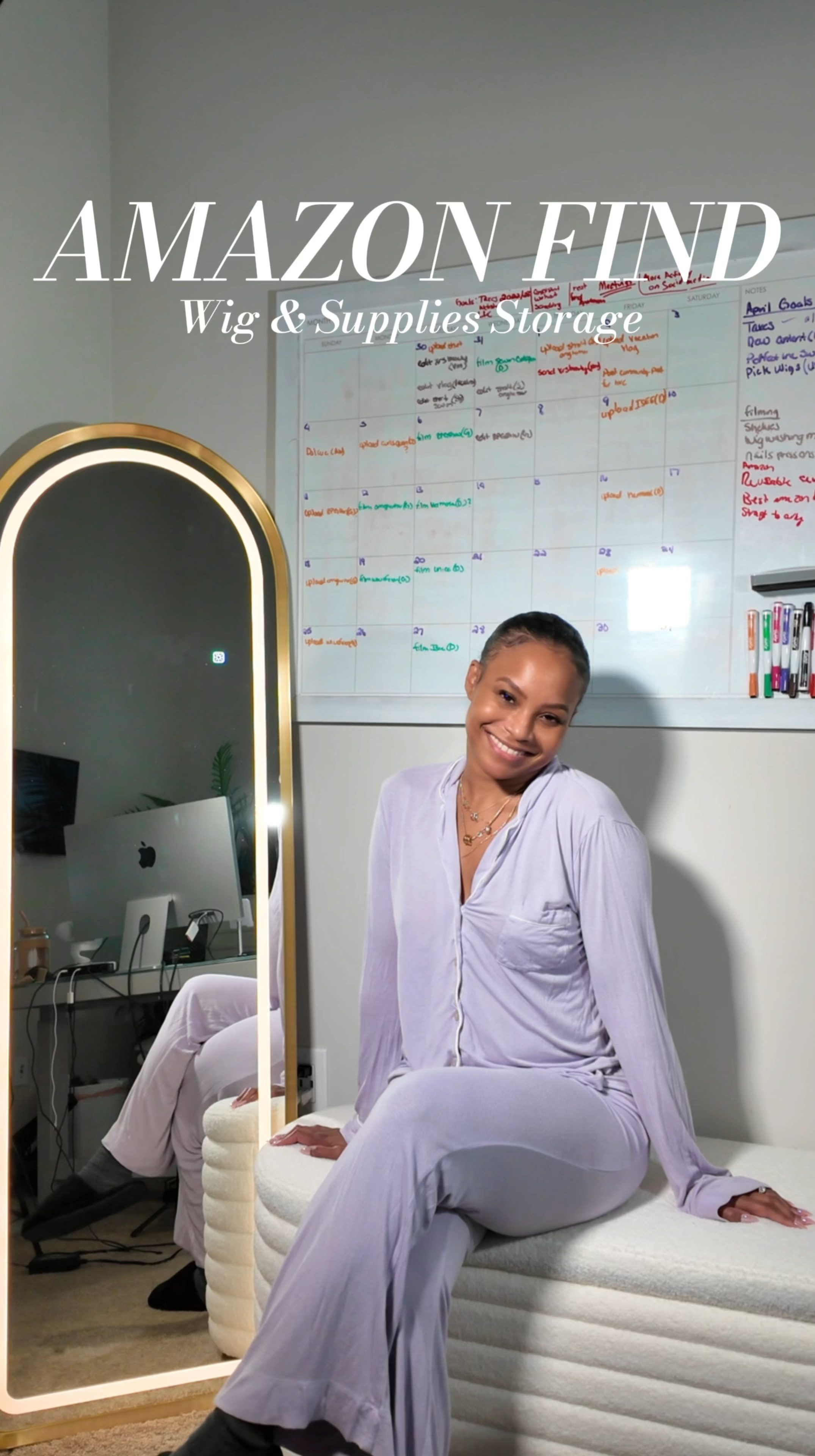 This is a perfect storage ottoman! Where do yall store your wigs? #amazon #amazonfinds #amazonfurniture  

#LTKHome #LTKSeasonal #LTKVideo