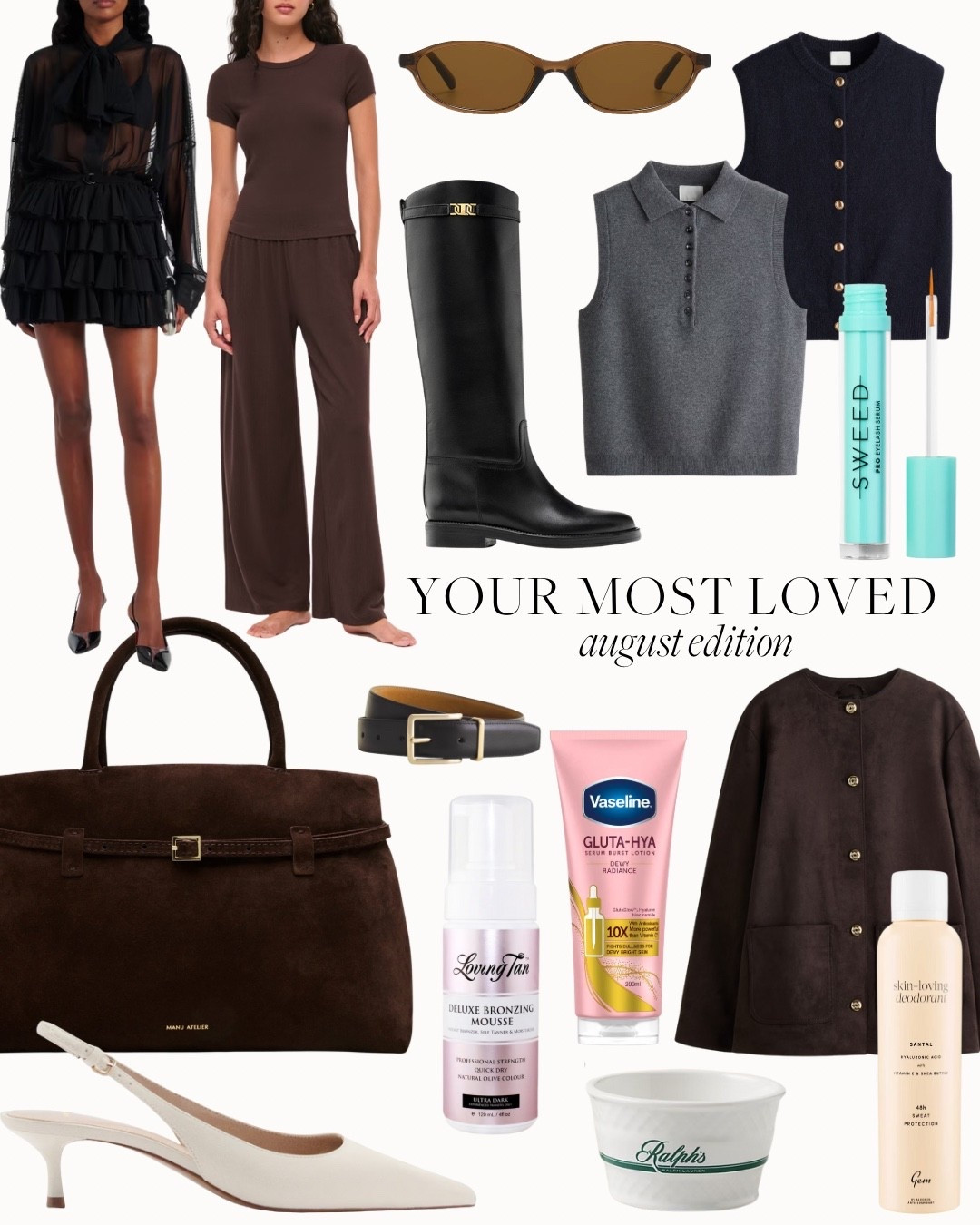 Your mister loved items from August 🤍 The styles for autumn by H&M, loving tan, Vaseline lotion, suede jackets and bags, high knee boots and much more 

#LTKeurope #LTKuk #LTKautumn