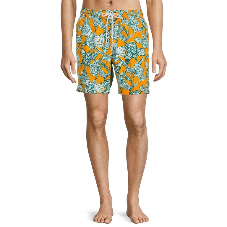 George Men's & Big Men's All Guy 7" Swim Trunks | Walmart (US)