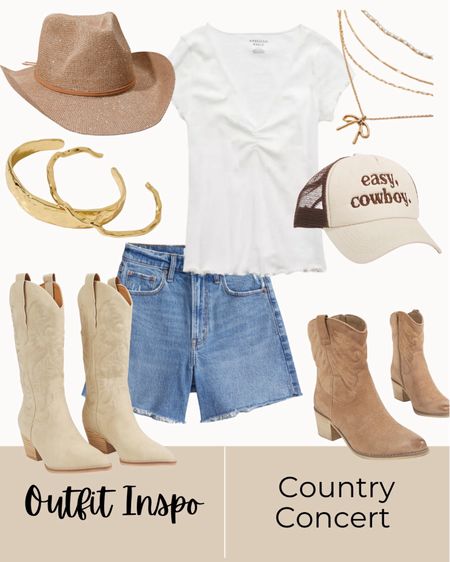 Country concert outfit inspo, women’s fashion, women’s tops, cowboy hat, cowboy boots, jean shorts, women’s accessories, summer essentials, women’s necklaces, women’s fashion 

Follow my shop @LovedByJen on the @shop.LTK app to shop this post and get my exclusive app-only content!

#liketkit #LTKShoeCrush #LTKStyleTip #LTKFindsUnder100
@shop.ltk
https://liketk.it/4HskM

#LTKParties #LTKStyleTip #LTKShoeCrush