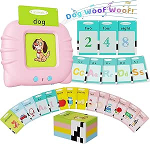Aullsaty Toddler Toys Talking Flash Cards for 1 2 3 4 5 6 Year Old Boys and Girls, Autism Sensory... | Amazon (US)
