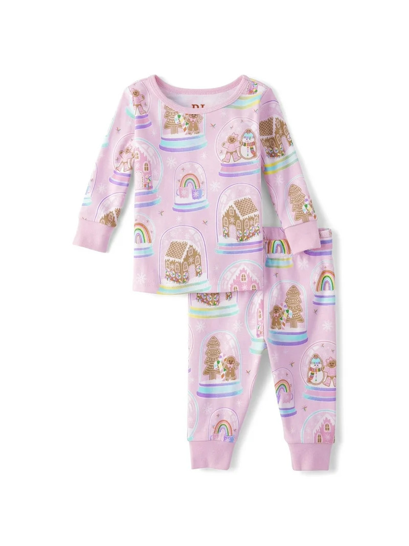 The Children's Place Baby Girls Mommy & Me Matching Family Gingerbread Snow Globe Snug Fit Cotton... | Walmart (US)