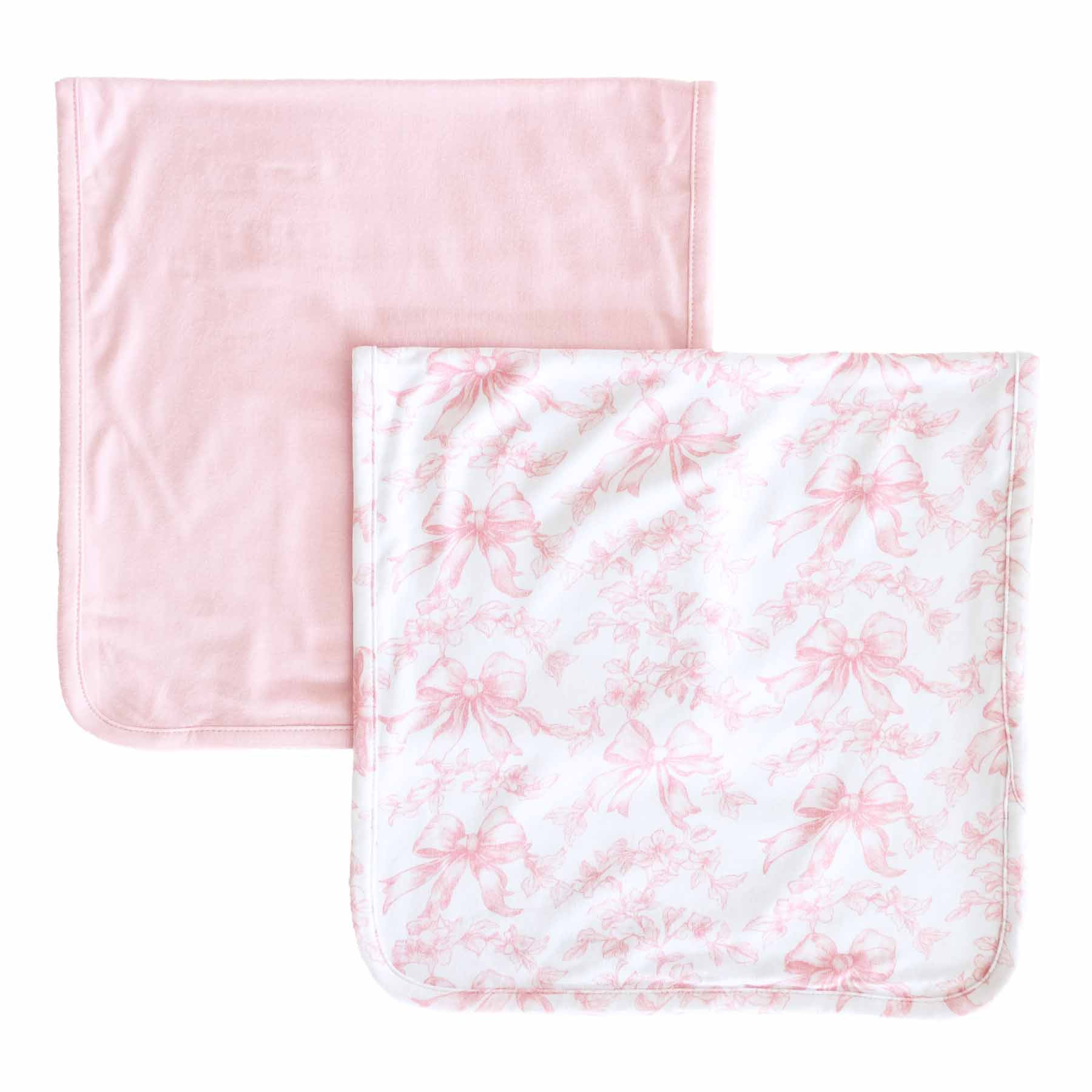 Fancy Frills 2pc Burp Cloth Set | Caden Lane