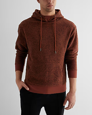 Heathered Fleece Hoodie | Express