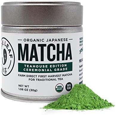 Jade Leaf Organic Ceremonial Grade Matcha Green Tea Powder - Authentic Japanese Origin - Teahouse... | Amazon (US)