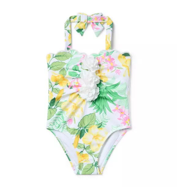 Recycled Tropical Floral Swimsuit | Janie and Jack