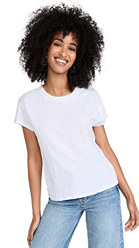Z SUPPLY Women's Modern Slub Tee, White, L | Amazon (US)