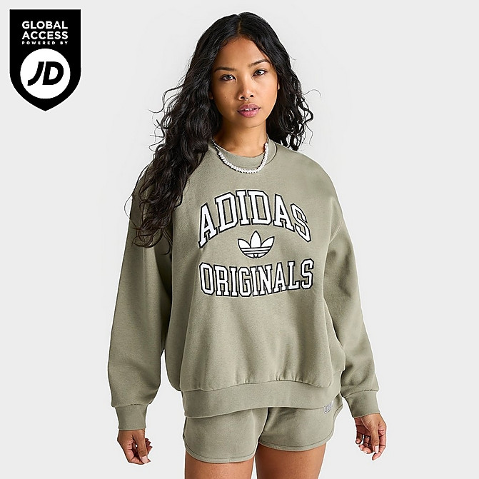 Women's adidas Originals Collegiate Crewneck Sweatshirt | Finish Line (US)