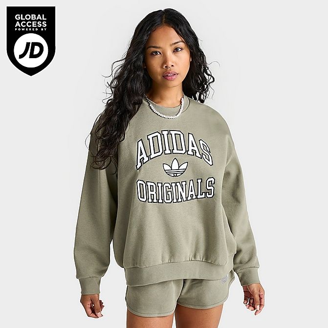 Women's adidas Originals Collegiate Crewneck Sweatshirt | Finish Line (US)