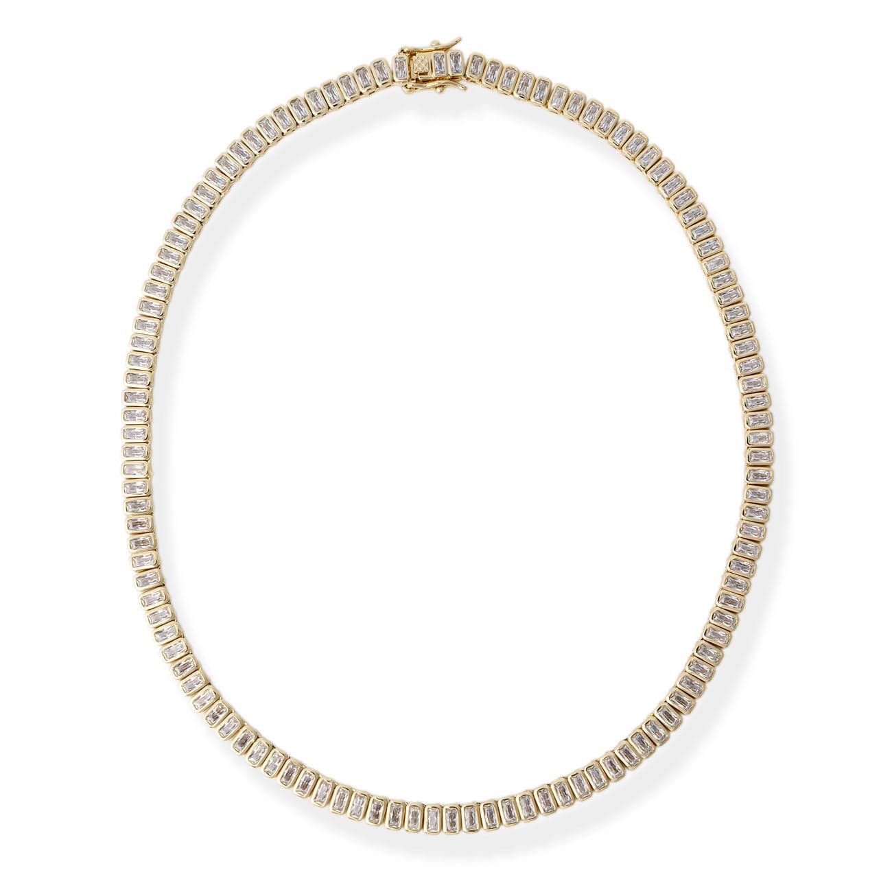 Gigi Baguette Tennis Necklace | BRACHA