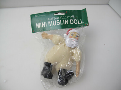 Sitting Traditional Santa Mini Muslin Doll 6"  | eBay | eBay US
