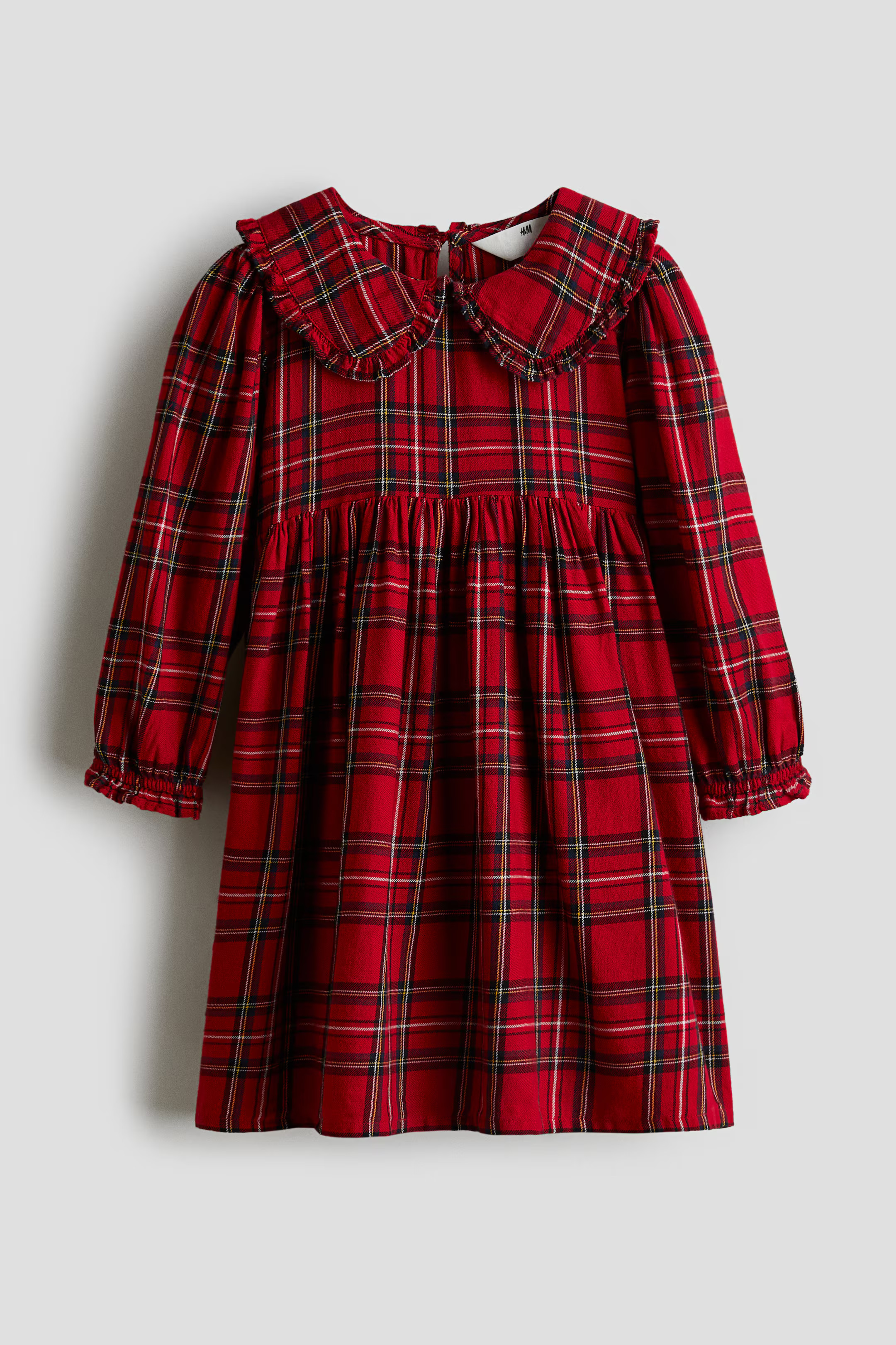Flannel Dress with Collar | H&M (US + CA)