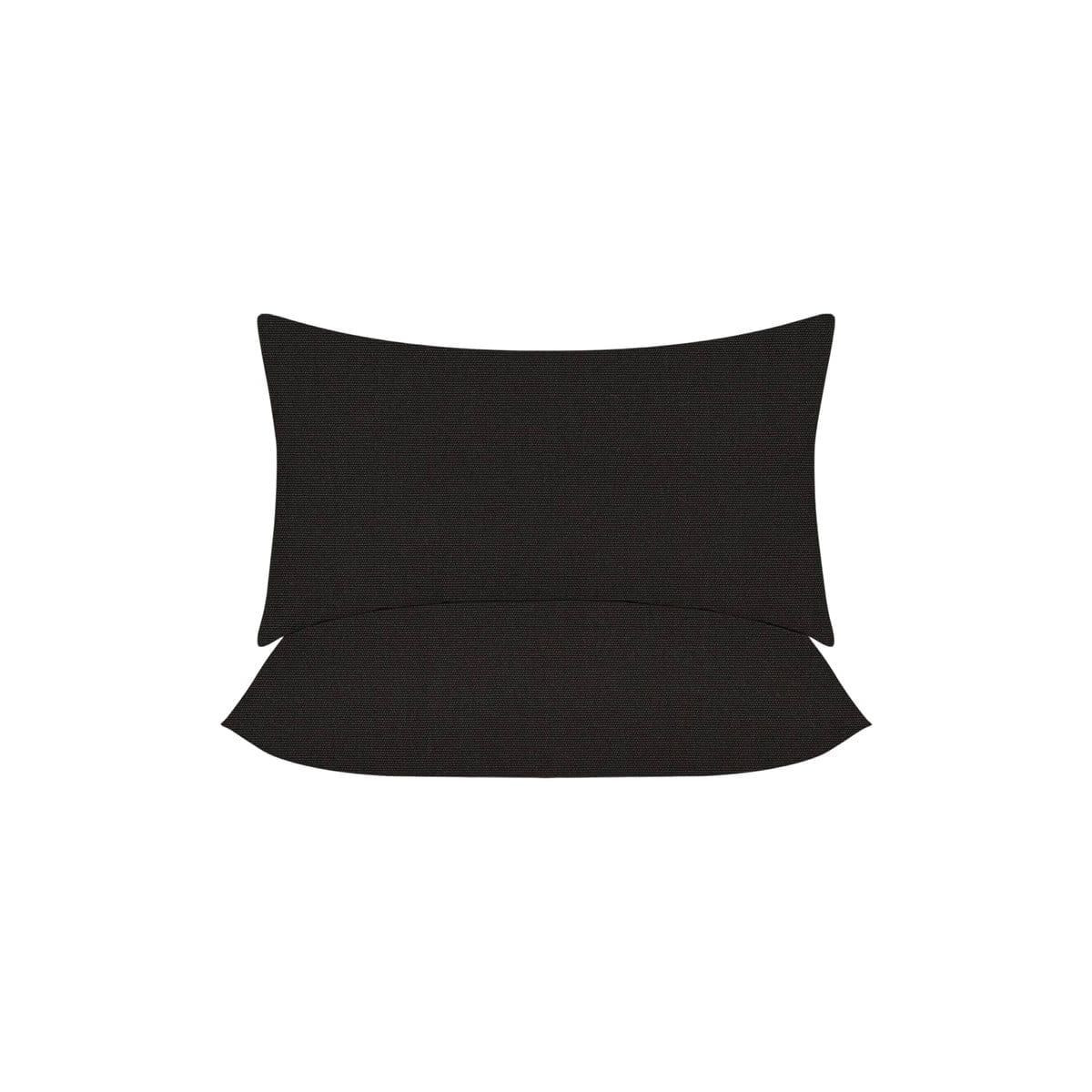 Covers&All Sunbrella Lumbar Pillows Set of 2, Rectangle 12 in x 24 in, Black | Target