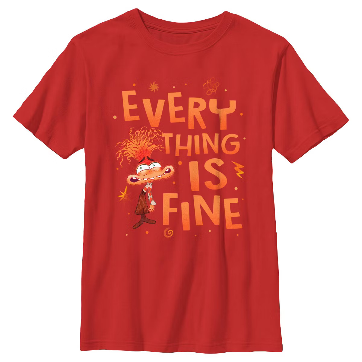 Boy's Inside Out 2 Anxiety Everything Is Fine T-Shirt | Target