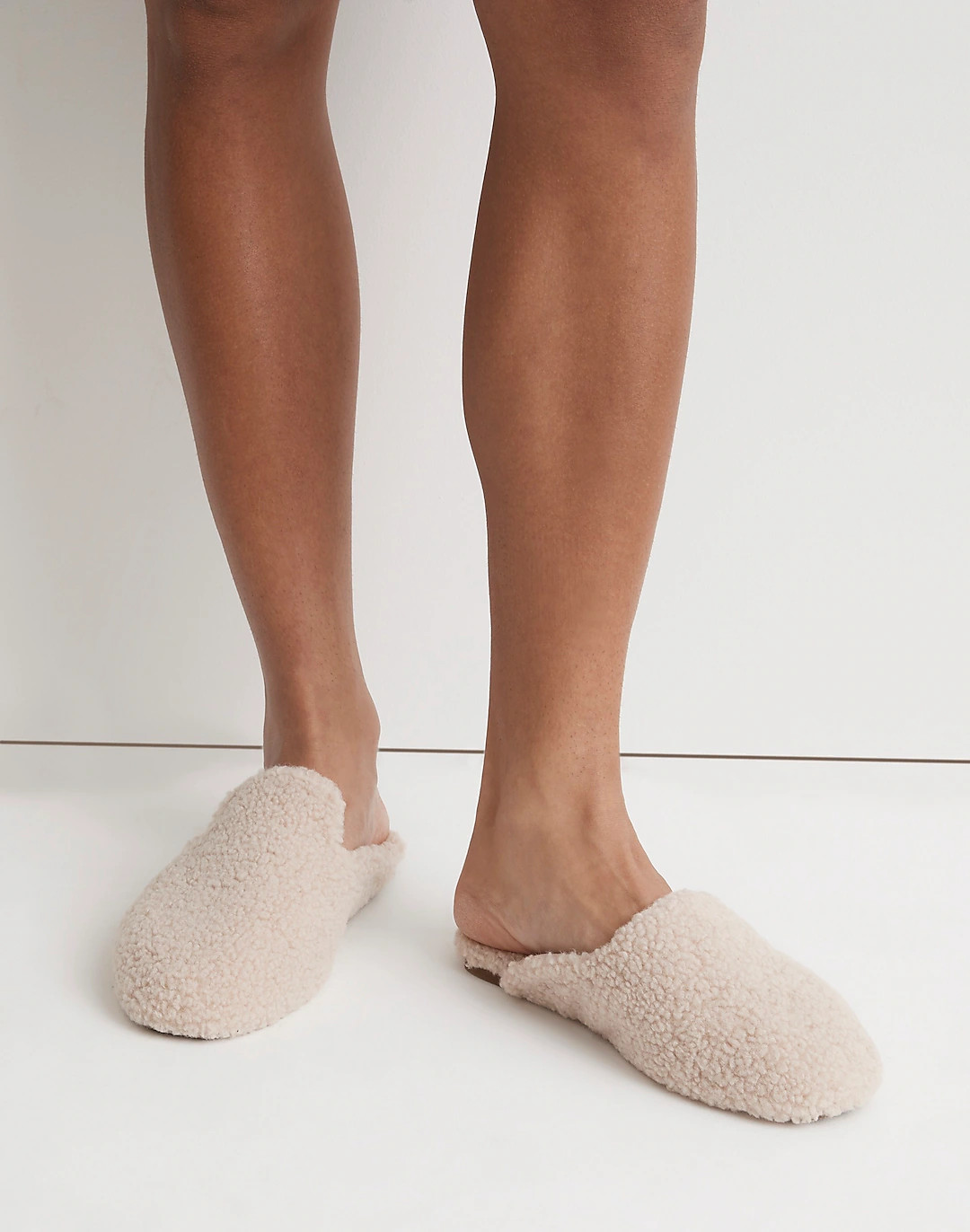 The Ezra Slipper in Faux Shearling | Madewell