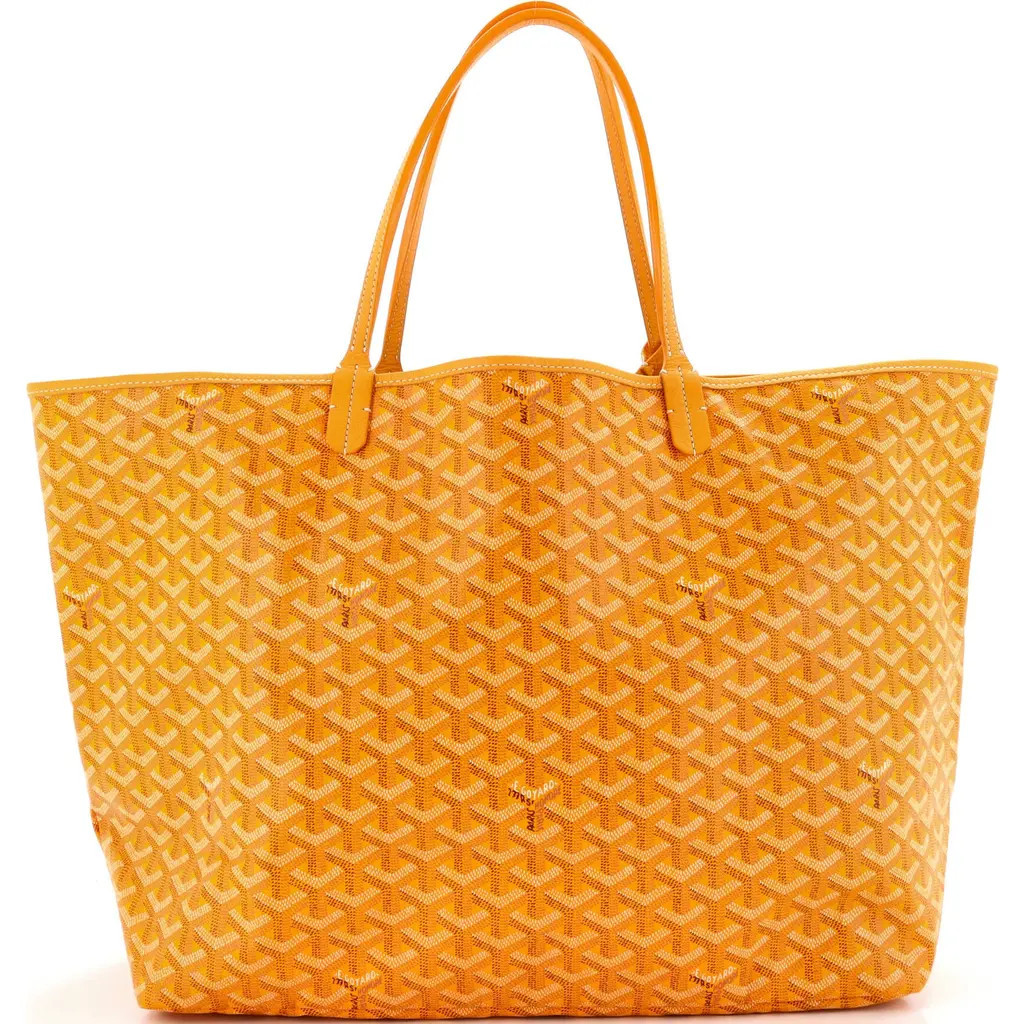 Pre-Owned Goyard Saint Louis Tote Coated Canvas GM in Yellow at Nordstrom, Size Medium | Nordstrom