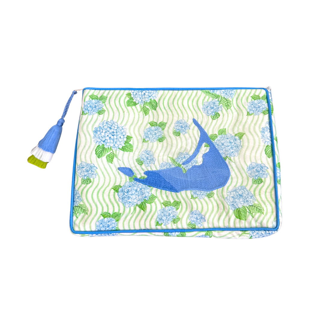The OG India Bag - Nantucket, Wavy Hydrangea - READY TO SHIP | Beth Ladd Collections
