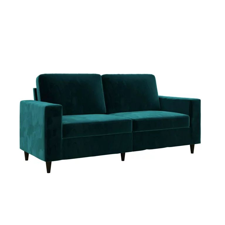 DHP Cooper 3 Seater Sofa, Living Room Furniture, Green Velvet | Walmart (US)
