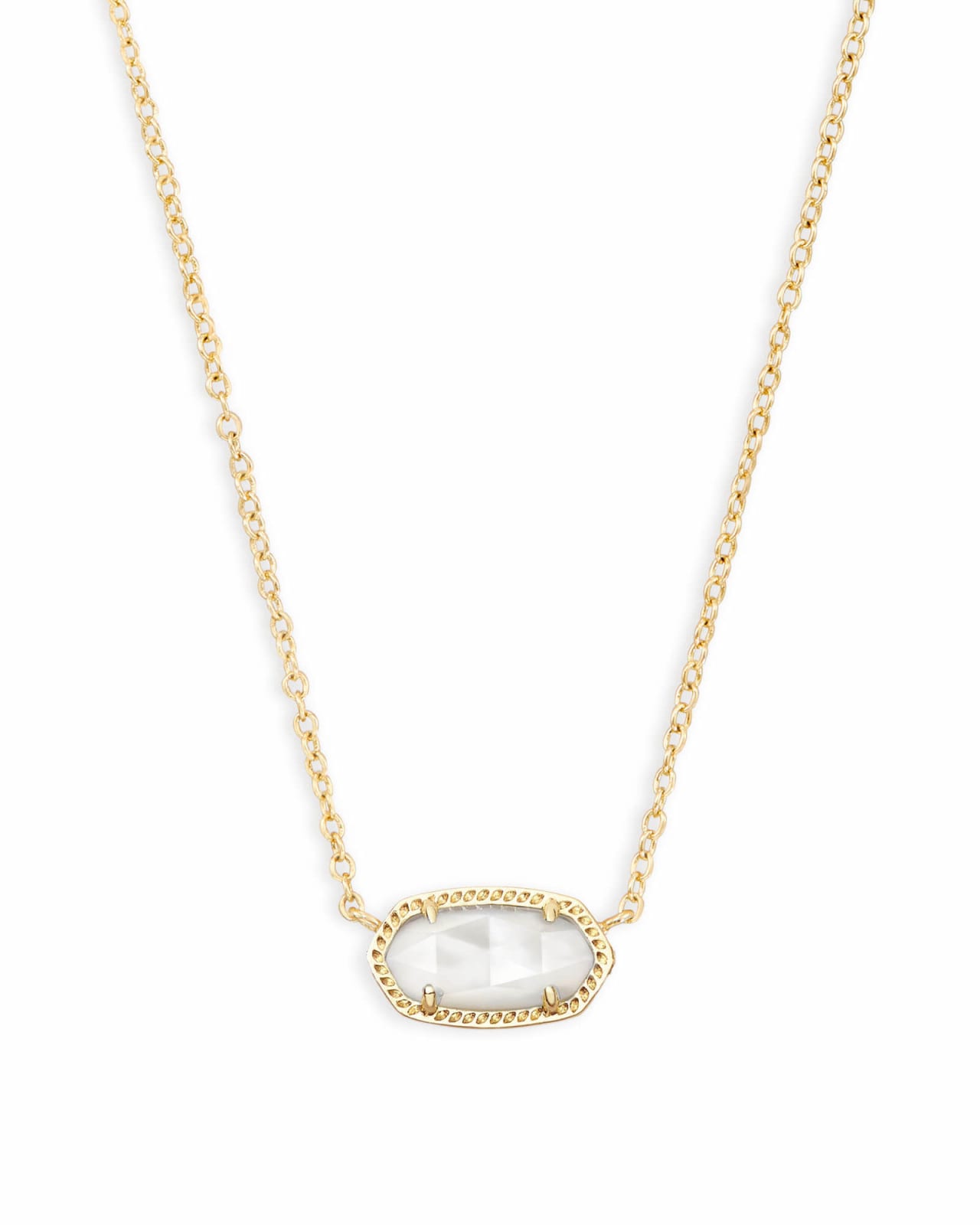 Elisa Gold Extended Length Pendant Necklace in Ivory Mother-of-Pearl | Kendra Scott