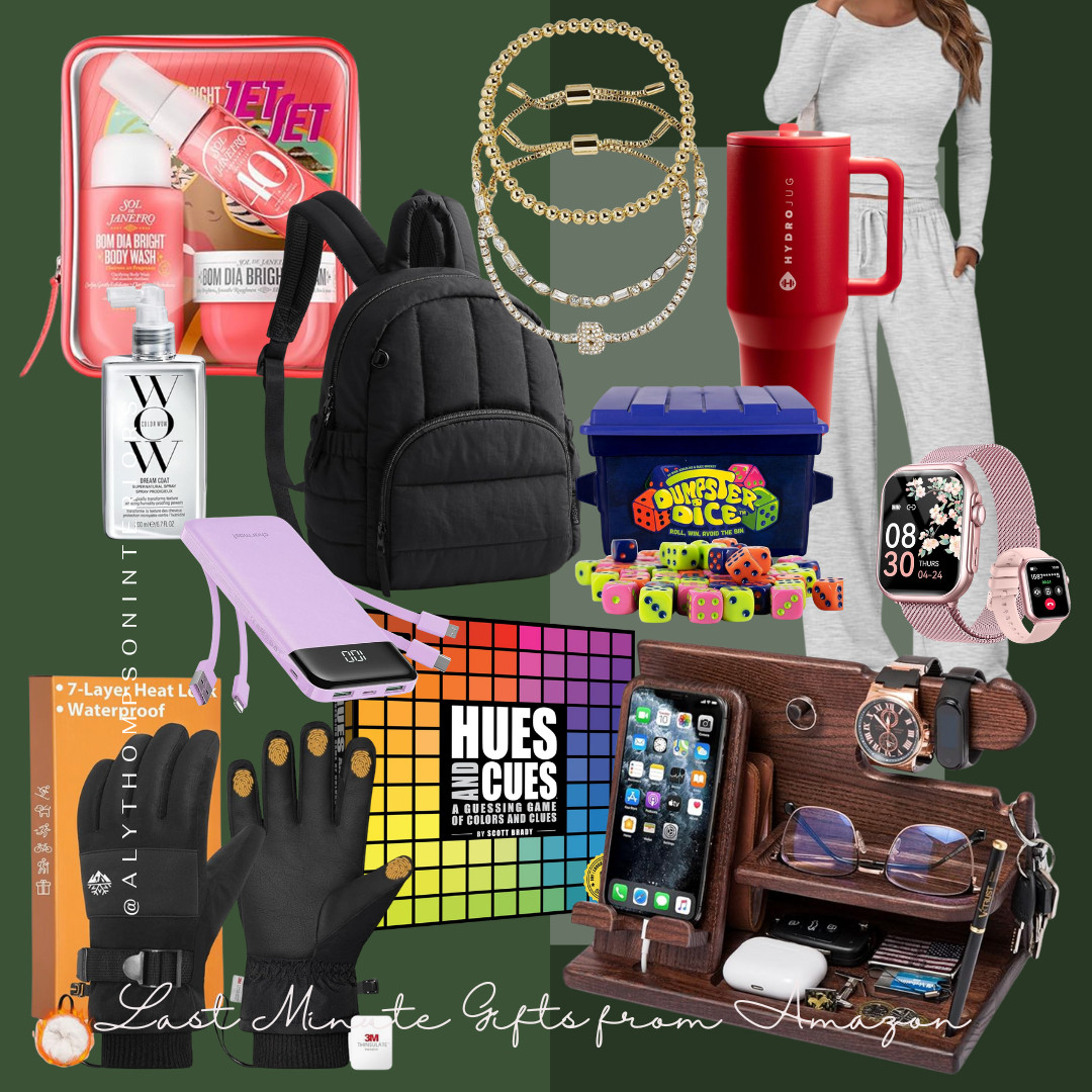 Last Minute Gifts fro mAmazon | Gift Guide | Stocking Stuffers | Gifts under 50 | Gifts for Her | Gifts for Him | Board Games | Jewelry | Hydrojug | Heated Gloves  

 #LTKGiftGuide #LTKHoliday #LTKFindsUnder50